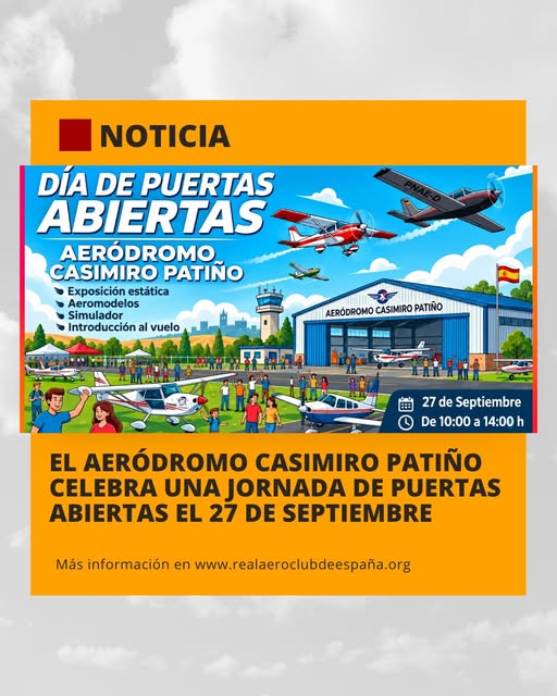 El Aeródromo Casimiro Patiño abre sus puertas!