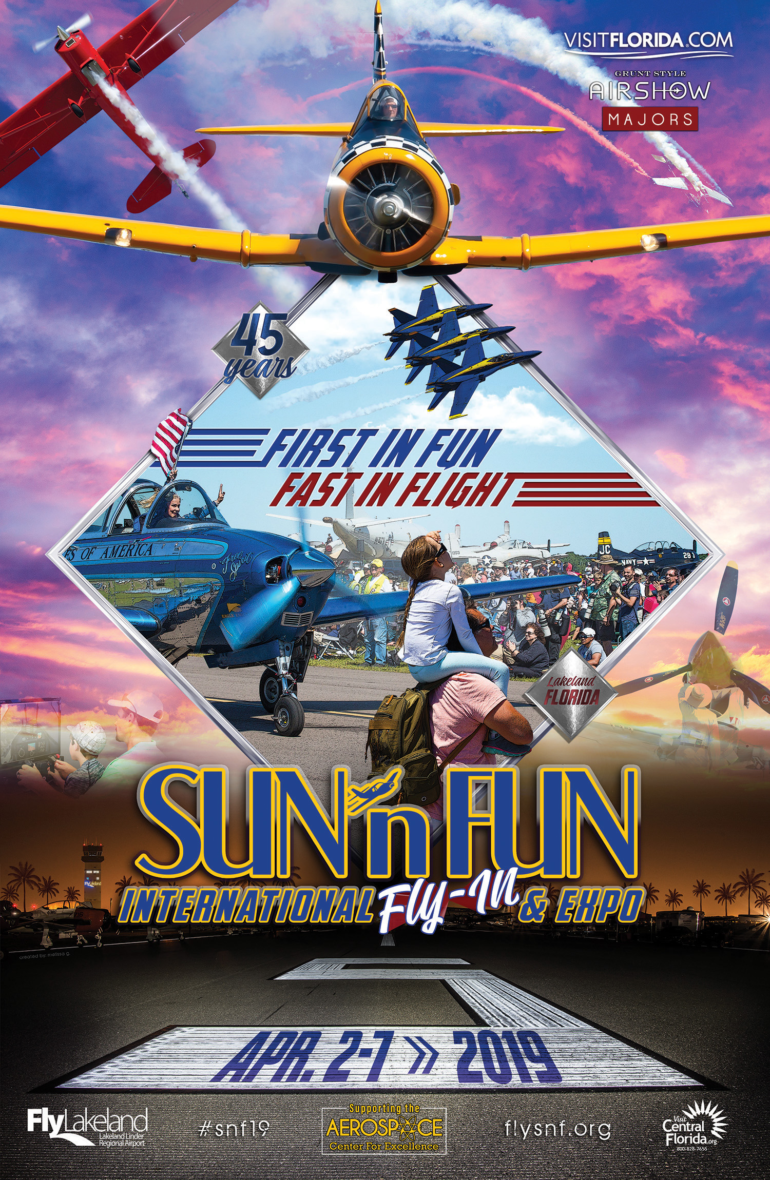 SUN 'n FUN Int'l Fly-In Expo - Abril 2 - 7, 2019