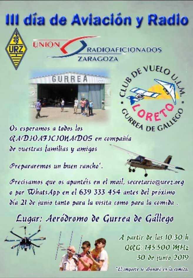 Aviación y radio en el aeródromo de Gurrea